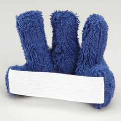 Patterson Medical Supply Finger Cushion Rolyan® Regular Elastic Strap Left or Right Hand Blue