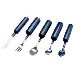 Patterson Medical Supply Teaspoon Built-up Handle Black Stainless Steel