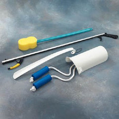 Patterson Medical Supply ADL Hip / Knee Equipment Kit SammonsPreston® Reacher - 26 Inch Length / Shoehorn - 16-1/4 Inch Length / Handled Bath Sponge - 18 Inch Length