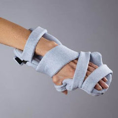 Patterson Medical Supply Hand Contracture Orthosis Rolyan® Kwik-Form™ Plus Fabric Left Hand Light Blue Medium