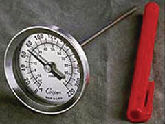 Patterson Medical Supply Dial Thermometer Fahrenheit 0° to 220°F Partial Immersion Does Not Require Power