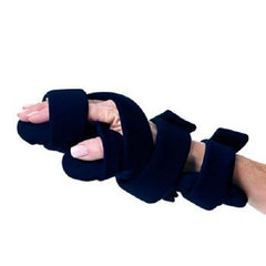 Patterson Medical Supply Resting Hand Splint ComfySplints™ Fabric / Metal Right Hand Blue Regular