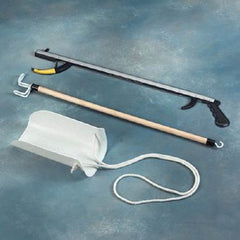 Patterson Medical Supply ADL Hip / Knee Equipment Kit SammonsPreston® Assistive Device Kit 5 Reacher - 26 Inch Length / Dressing Stick - 26 Inch Length