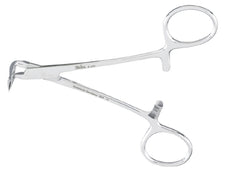 Miltex Splinter Forceps Miltex® Williams 5-1/2 Inch Length OR Grade German Stainless Steel NonSterile Ratchet Lock Finger Ring Handle Angled 90° Pointed Tips - M-574057-4448 - Each