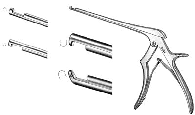 Miltex Cervical Rongeur Miltex-Kerrison 40° Forward Improved Double Spring Plier Type Handle 5 mm, 7 Inch L Shaft - M-574750-3328 - Each