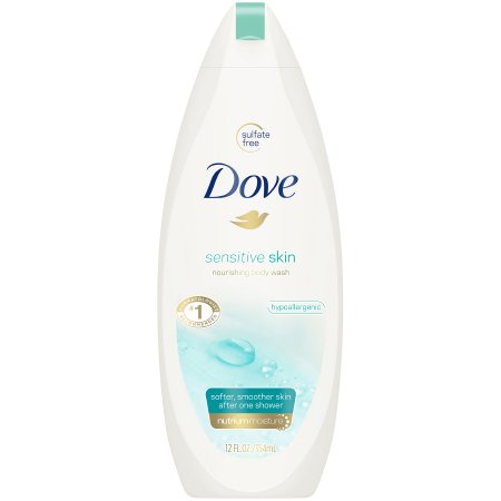 Unilever Body Wash Dove® Sensitive Skin Liquid 12 oz. Bottle Unscented