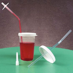 Patterson Medical Supply Graduated Drinking Cup Sip-Tip™ 8 oz. Clear Plastic Reusable