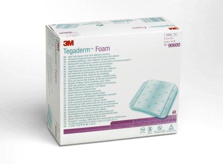 3M Foam Dressing 3M™ Tegaderm™ High Performance 2 X 2 Inch Square Non-Adhesive without Border Sterile