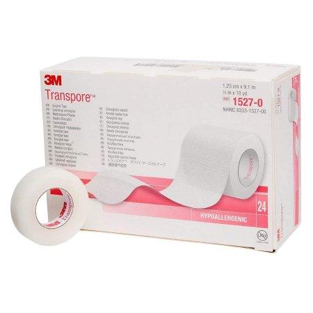 3M Medical Tape 3M™ Transpore™ Water Resistant Plastic 1/2 Inch X 10 Yard Transparent NonSterile