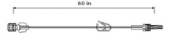 ICU Medical Extension Set 60 Inch Tubing Without Port 1.04 mL Priming Volume DEHP-Free - M-576228-4367 - Case of 50