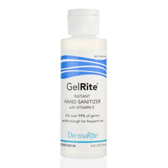 DermaRite Industries Hand Sanitizer GelRite® 4 oz. Ethyl Alcohol Gel Bottle