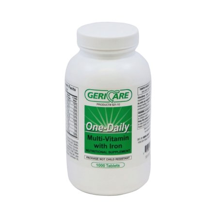 Multivitamin Supplement with Minerals Geri-Care Tablet 1000 per Bottle