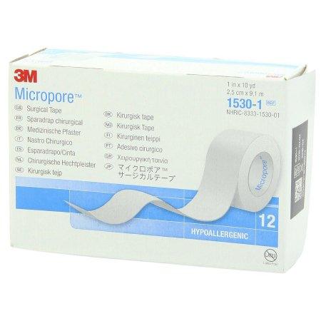 3M Medical Tape 3M™ Micropore™ Skin Friendly Paper 1 Inch X 10 Yard White NonSterile