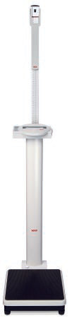 Seca Column Scale with Height Rod seca® 769 Digital Display 450 lbs. Capacity White AC Adapter / Battery Operated