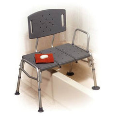 Patterson Medical Supply Deluxe Bariatric Bath Transfer Bench Side Arm 16 to 20 Inch Seat Height 500 lbs. Weight Capacity