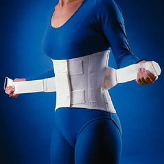 Patterson Medical Supply Lumbar Sacral Support Rolyan® Large Hook and Loop / D-Ring Strap Closure 38 to 42 Inch Waist Circumference Adult