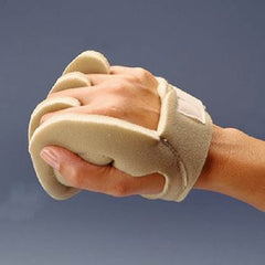 Patterson Medical Supply Palm Shield with Finger Separators Rolyan® Foam Right Hand Beige One Size Fits Most