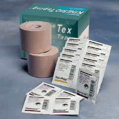 Patterson Medical Supply Kinesiology Tape Kit Kinesio® Tex Water Resistant 2 Inch X 5-1/2 Yard Tan NonSterile