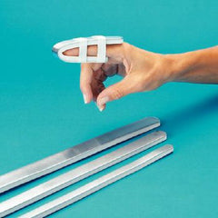 Patterson Medical Supply Finger Splint Rolyan® One Size Fits Most Without Fastening Left Hand Silver