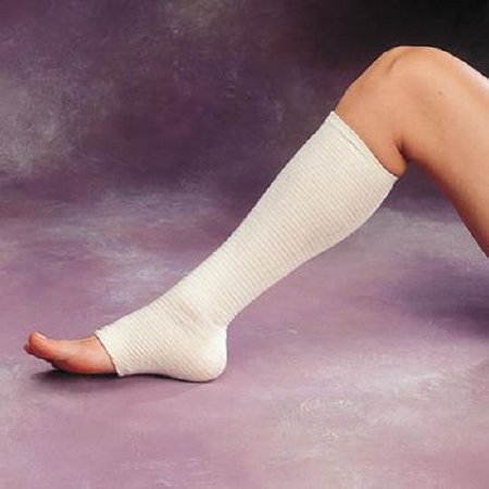 Patterson Medical Supply Elastic Tubular Support Bandage Tensogrip® 4 Inch X 11 Yard Medium Thigh / Large Knee Standard Compression Pull On White Size F NonSterile
