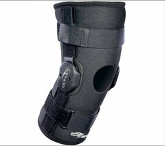 DJO Hinged Knee Brace DonJoy® Small Pull-On / Hook and Loop Strap Closure 15-1/2 to 18-1/2 Inch Thigh Circumference / 13 to 14 Inch Knee Circumference / 12 to 14 Inch Calf Circumference Left or Right Knee