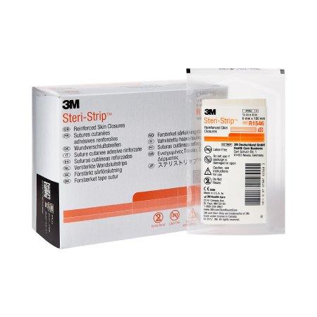 3M Skin Closure Strip Steri-Strip™ 1/4 X 4 Inch Nonwoven Material Reinforced Strip White