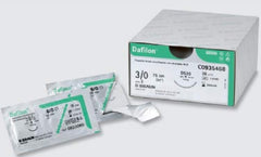 Suture with Needle Dafilon® Nonabsorbable Uncoated Black Suture Monofilament Polyamide Size 10 - 0 15 cm Suture 1-Needle 6 mm Length 1/2 Circle Lancet Needle