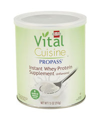 Hormel Food Sales Oral Protein Supplement Vital Cuisine® ProPass® Whey Protein Unflavored Powder 7.5 oz. Can