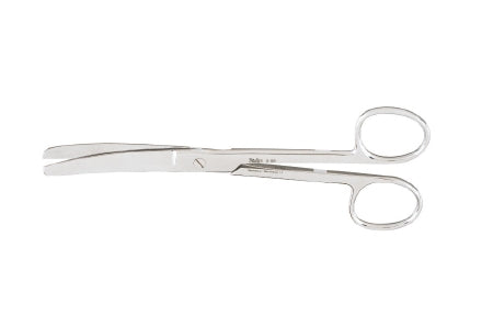 Miltex Operating Scissors Miltex® 6-1/2 Inch Length OR Grade German Stainless Steel NonSterile Finger Ring Handle Curved Blade Blunt Tip / Blunt Tip - M-579451-3249 - Each