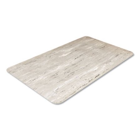 Crown Cushion-Step Surface Mat, 36 x 72, Marbleized Rubber, Black