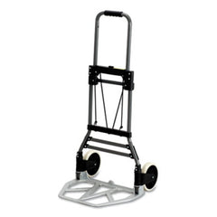 Safco® Stow-Away Collapsible Medium Hand Truck, 275 lb Capacity, 19 x 17.75 x 38.75, Aluminum