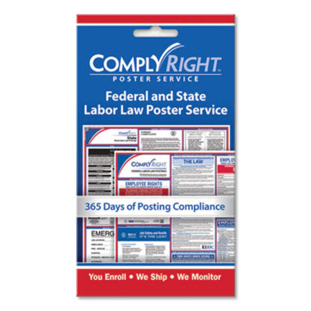 ComplyRight® Labor Law Poster Service, "State/Federal Labor Law", 4w x 7h