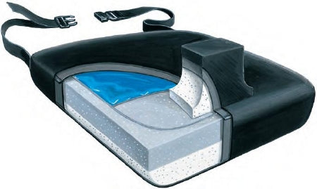 Skil-Care Pommel Seat Cushion Skil-Care™ 18 W X 16 D X 3-1/2 H Inch Foam / Gel