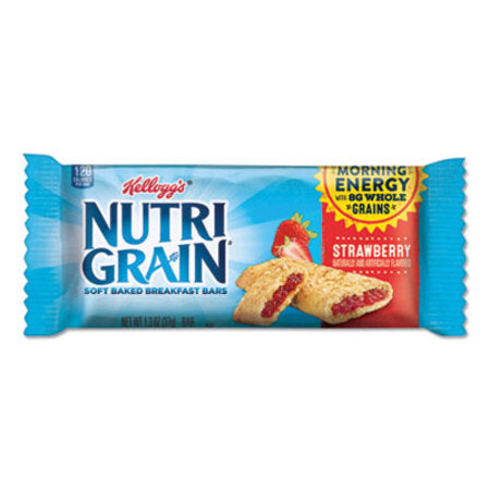 s® Nutri-Grain Soft Baked Breakfast Bars, Strawberry, Indv Wrapped 1.3 oz Bar, 16/Box