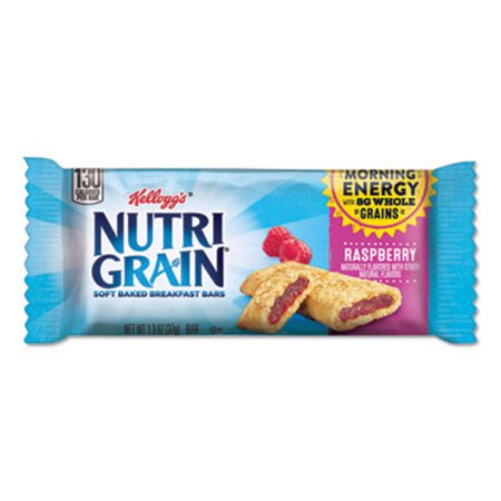 s® Nutri-Grain Soft Baked Breakfast Bars, Raspberry, Indv Wrapped 1.3 oz Bar, 16/Box