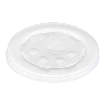Dart® Polystyrene Cold Cup Lids, 16-24 oz Cups, Translucent, 125/Pack, 16 Packs/Carton
