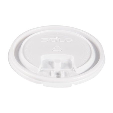 Dart® Lift Back and Lock Tab Cup Lids, for 10oz Cups, White, 100/Sleeve, 20 Sleeves/CT