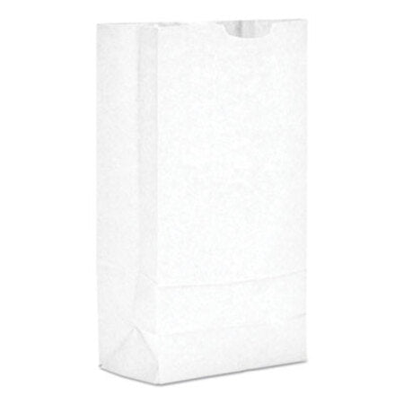 General Grocery Paper Bags, 35 lbs Capacity, #10, 6.31"w x 4.19"d x 13.38"h, White, 500 Bags