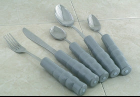 Alimed Soup Spoon Weighted Gray Stainless Steel