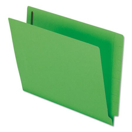 Pendaflex® Colored Reinforced End Tab Fasteners Folders, Straight Tab, Letter Size, Green, 50/Box