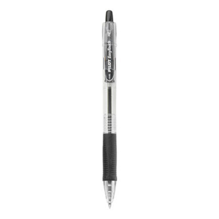 Pilot® EasyTouch Retractable Ballpoint Pen, Medium 1mm, Black Ink, Clear Barrel, Dozen