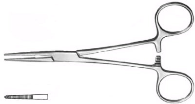 Techline / Perfect International Forceps Kelly 5-1/2 Inch Length Stainless Steel Straight - M-580999-3004 - Each