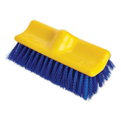 Rubbermaid® Commercial Bi-Level Deck Scrub Brush, Polypropylene Fibers, 10 Plastic Block, Tapered Hole