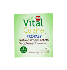 Hormel Food Sales Oral Protein Supplement Vital Cuisine® ProPass® Whey Protein Unflavored Powder 0.28 oz. Individual Packet