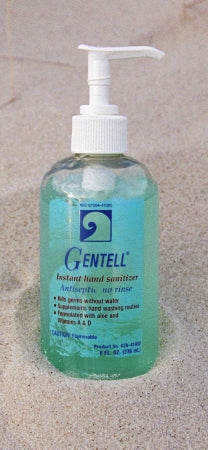 Hand Sanitizer with Aloe Gentell® 8 oz. Ethyl Alcohol Gel Pump Bottle