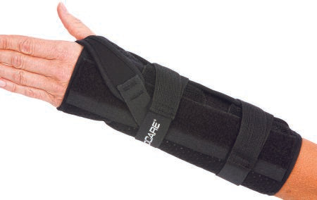 DJO Wrist / Forearm Brace ProCare® Quick-Fit® Aluminum / Foam / Nylon Right Hand Black One Size Fits Most