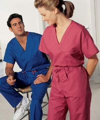 Hospitex / Encompass Group Scrub Shirt A-1® X-Large Teal 1 Pocket Short Set-In Sleeve Unisex