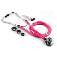 Sprague Stethoscope McKesson LUMEON™ Pink 2-Tube 22 Inch Tube Double-Sided Chestpiece