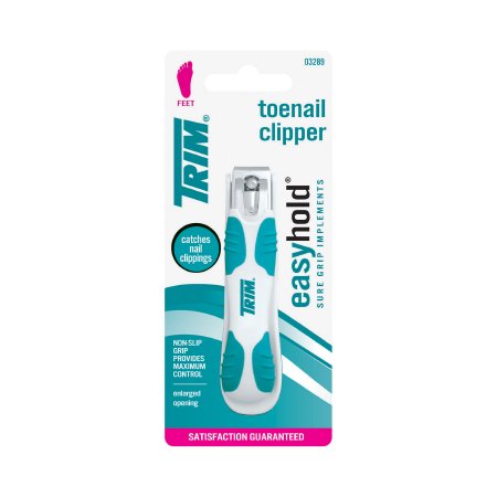 Pacific World Corporation Toenail Clippers Easy Hold ™ Thumb Squeeze Lever
