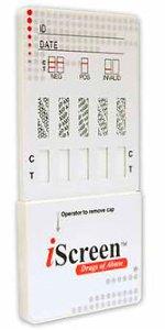 Abbott Rapid Dx North America LLC Drugs of Abuse Test iScreen® 6-Drug Panel AMP, BZO, COC, mAMP/MET, OPI, THC Urine Sample 25 Tests